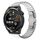 Per Huawei Watch GT Runner 22mm One Bead Paint Butterfly Buckle Cinturino in lega (Argento)