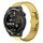 Per Huawei Watch GT Runner 22mm One Bead Paint Butterfly Buckle Cinturino in lega (Oro) Per Huawei Watch GT Runner 22mm One Bead Paint Butterfly Buckle Cinturino in lega (Oro)