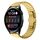 Per Huawei Watch3 22mm cinturino in lega con fibbia a farfalla con vernice a perline (oro) Per Huawei Watch3 22mm cinturino in lega con fibbia a farfalla con vernice a perline (oro)