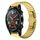 Per Huawei Watch GT 42 / 46mm 22mm Cinturino in lega con fibbia a farfalla con vernice a perline (oro) Per Huawei Watch GT 42 / 46mm 22mm Cinturino in lega con fibbia a farfalla con vernice a perline (oro)