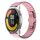 Per Xiaomi Watch Color2 22mm cinturino in lega con fibbia a farfalla con vernice a perline (rosa) Per Xiaomi Watch Color2 22mm cinturino in lega con fibbia a farfalla con vernice a perline (rosa)