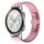Per Honor Watch GS 3i 22mm One Bead Paint Butterfly Buckle Cinturino in lega (rosa)
