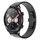 Per Honor Magic Watch cinturino in lega con fibbia a farfalla in vernice da 22 mm con perline (nero) Per Honor Magic Watch cinturino in lega con fibbia a farfalla in vernice da 22 mm con perline (nero)