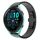 Per Garmin Forerunner 265 Music 22mm One Bead Paint Butterfly Buckle Cinturino in lega (Nero)
