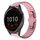 Per Garmin Vivoactive 4 22mm One Bead Paint Butterfly Buckle Cinturino in lega (rosa) Per Garmin Vivoactive 4 22mm One Bead Paint Butterfly Buckle Cinturino in lega (rosa)
