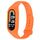Per Xiaomi Smart Band 9/9 NFC cinturino in silicone integrato in tinta unita (arancione) Per Xiaomi Smart Band 9/9 NFC cinturino in silicone integrato in tinta unita (arancione)