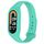 Per Xiaomi Smart Band 9/9 NFC cinturino in silicone integrato tinta unita (verde acqua) Per Xiaomi Smart Band 9/9 NFC cinturino in silicone integrato tinta unita (verde acqua)