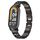 Per Xiaomi Smart Band 9/9 NFC cinturino per orologio in metallo con tre perline in acciaio inossidabile con diamanti (nero) Per Xiaomi Smart Band 9/9 NFC cinturino per orologio in metallo con tre perline in acciaio inossidabile con diamanti (nero)