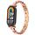 Per Xiaomi Smart Band 9/9 NFC Bracciale moda cinturino in metallo (oro rosa) Per Xiaomi Smart Band 9/9 NFC Bracciale moda cinturino in metallo (oro rosa)