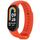 Per Xiaomi Smart Band 9/9 NFC connettore metallico cinturino in silicone tinta unita (arancione) Per Xiaomi Smart Band 9/9 NFC connettore metallico cinturino in silicone tinta unita (arancione)