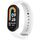 Per Xiaomi Smart Band 9/9 NFC connettore metallico cinturino in silicone tinta unita (bianco) Per Xiaomi Smart Band 9/9 NFC connettore metallico cinturino in silicone tinta unita (bianco)