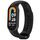 Per Xiaomi Smart Band 9/9 NFC connettore metallico cinturino in silicone tinta unita (nero) Per Xiaomi Smart Band 9/9 NFC connettore metallico cinturino in silicone tinta unita (nero)