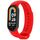 Per Xiaomi Smart Band 9/9 NFC connettore metallico cinturino in silicone tinta unita (rosso) Per Xiaomi Smart Band 9/9 NFC connettore metallico cinturino in silicone tinta unita (rosso)