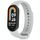 Per Xiaomi Smart Band 9/9 NFC connettore metallico cinturino in silicone tinta unita (grigio chiaro) Per Xiaomi Smart Band 9/9 NFC connettore metallico cinturino in silicone tinta unita (grigio chiaro)