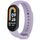 Per Xiaomi Smart Band 9/9 NFC connettore metallico cinturino in silicone tinta unita (viola) Per Xiaomi Smart Band 9/9 NFC connettore metallico cinturino in silicone tinta unita (viola)
