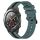 Per Huawei Watch 2 Cinturino in silicone bicolore verticale da 20 mm (verde + nero) Per Huawei Watch 2 Cinturino in silicone bicolore verticale da 20 mm (verde + nero)