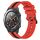 Per Huawei Watch 2 Cinturino in silicone bicolore verticale da 20 mm (rosso + nero) Per Huawei Watch 2 Cinturino in silicone bicolore verticale da 20 mm (rosso + nero)
