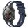 Per Huawei Watch 2 Cinturino in silicone bicolore verticale da 20 mm (blu + bianco) Per Huawei Watch 2 Cinturino in silicone bicolore verticale da 20 mm (blu + bianco)