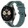 Per Huawei Watch Buds Cinturino in silicone bicolore verticale da 22 mm (verde + nero) Per Huawei Watch Buds Cinturino in silicone bicolore verticale da 22 mm (verde + nero)