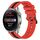 Per Huawei Watch 3 Pro Nuovo cinturino in silicone bicolore verticale da 22 mm (rosso + nero) Per Huawei Watch 3 Pro Nuovo cinturino in silicone bicolore verticale da 22 mm (rosso + nero)