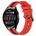 Per Huawei Watch 3 Cinturino in silicone bicolore verticale da 22 mm (rosso + nero) Per Huawei Watch 3 Cinturino in silicone bicolore verticale da 22 mm (rosso + nero)
