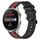 Per Huawei Watch 3 Pro Cinturino in silicone bicolore verticale da 22 mm (nero + rosso) Per Huawei Watch 3 Pro Cinturino in silicone bicolore verticale da 22 mm (nero + rosso)