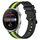 Per Huawei Watch 3 Pro Cinturino in silicone bicolore verticale da 22 mm (nero + verde lime) Per Huawei Watch 3 Pro Cinturino in silicone bicolore verticale da 22 mm (nero + verde lime)