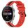 Per Huawei Watch 3 Pro Cinturino in silicone bicolore verticale da 22 mm (rosso + nero) Per Huawei Watch 3 Pro Cinturino in silicone bicolore verticale da 22 mm (rosso + nero)