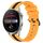 Per Huawei Watch 3 Pro Cinturino in silicone bicolore verticale da 22 mm (giallo + nero) Per Huawei Watch 3 Pro Cinturino in silicone bicolore verticale da 22 mm (giallo + nero)
