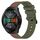 Per Huawei Watch GT 2E 22mm Cinturino in silicone bicolore verticale (verde militare + rosso) Per Huawei Watch GT 2E 22mm Cinturino in silicone bicolore verticale (verde militare + rosso)