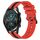 Per cinturino in silicone bicolore verticale Huawei GT2 46mm 22mm (rosso + nero) Per cinturino in silicone bicolore verticale Huawei GT2 46mm 22mm (rosso + nero)