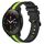 Per Xiaomi MI Watch S1 Pro Cinturino in silicone bicolore verticale da 22 mm (nero + verde lime) Per Xiaomi MI Watch S1 Pro Cinturino in silicone bicolore verticale da 22 mm (nero + verde lime)