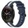 Per Xiaomi MI Watch S1 Pro Cinturino in silicone bicolore verticale da 22 mm (blu + bianco) Per Xiaomi MI Watch S1 Pro Cinturino in silicone bicolore verticale da 22 mm (blu + bianco)