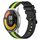 Per Xiaomi MI Watch Color 2 22mm Cinturino in silicone bicolore verticale (nero + verde lime) Per Xiaomi MI Watch Color 2 22mm Cinturino in silicone bicolore verticale (nero + verde lime)