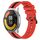 Per Xiaomi MI Watch Color 2 22mm Cinturino in silicone bicolore verticale (rosso + nero) Per Xiaomi MI Watch Color 2 22mm Cinturino in silicone bicolore verticale (rosso + nero)