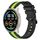 Per Xiaomi MI Watch Sport Cinturino in silicone bicolore verticale da 22 mm (nero + verde lime) Per Xiaomi MI Watch Sport Cinturino in silicone bicolore verticale da 22 mm (nero + verde lime)