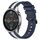 Per Xiaomi MI Watch Color 22mm Cinturino in silicone bicolore verticale (blu + bianco) Per Xiaomi MI Watch Color 22mm Cinturino in silicone bicolore verticale (blu + bianco)