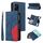 Per Honor 200 Lite Global Dual-color 9 slot per schede Custodia per telefono in pelle con cerniera a portafoglio (blu) Per Honor 200 Lite Global Dual-color 9 slot per schede Custodia per telefono in pelle con cerniera a portafoglio (blu)