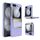 Custodia per telefono antiurto in pelle pieghevole hardware per Samsung Galaxy Z Flip6 5G (oro viola) Custodia per telefono antiurto in pelle pieghevole hardware per Samsung Galaxy Z Flip6 5G (oro viola)