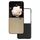 Custodia per telefono a copertura totale con telaio nero in pelle PU Flip per Honor Magic V (oro) Custodia per telefono a copertura totale con telaio nero in pelle PU Flip per Honor Magic V (oro)