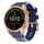 Per Garmin Fenix 7S Glacier Clear cinturino in silicone bicolore (blu notte) Per Garmin Fenix 7S Glacier Clear cinturino in silicone bicolore (blu notte)