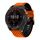 Cinturino per orologio in silicone con motivo in fibra di carbonio bicolore da 22 mm (arancione nero) Cinturino per orologio in silicone con motivo in fibra di carbonio bicolore da 22 mm (arancione nero)
