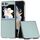 Custodia per telefono a copertura totale con telaio nero in pelle PU per Samsung Galaxy Z Flip6 (azzurro) Custodia per telefono a copertura totale con telaio nero in pelle PU per Samsung Galaxy Z Flip6 (azzurro)