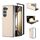 Per Samsung Galaxy Z Fold6 Custodia per telefono con copertura completa in pelle PU e cornice nera (rosa pesca) Per Samsung Galaxy Z Fold6 Custodia per telefono con copertura completa in pelle PU e cornice nera (rosa pesca)