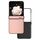 Per Honor Magic V Flip Custodia per telefono a copertura totale in pelle PU con tre parti in pelle nera (rosa chiaro) Per Honor Magic V Flip Custodia per telefono a copertura totale in pelle PU con tre parti in pelle nera (rosa chiaro)