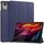 Per Lenovo Tab K11 Plus Custer Texture 3-Fold Holder Custodia in pelle per tablet intelligente (blu scuro) Per Lenovo Tab K11 Plus Custer Texture 3-Fold Holder Custodia in pelle per tablet intelligente (blu scuro)