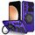 Per Samsung Galaxy S23 FE 5G Custodia per telefono con supporto magnetico rotante (viola) Per Samsung Galaxy S23 FE 5G Custodia per telefono con supporto magnetico rotante (viola)
