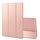 Per OnePlus Pad 2 Custodia in silicone e pelle a tre ante per tablet (oro rosa) Per OnePlus Pad 2 Custodia in silicone e pelle a tre ante per tablet (oro rosa)