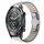Per Ticwatch Pro3 22mm One Bead Paint Butterfly Buckle Cinturino in lega (colore titanio) Per Ticwatch Pro3 22mm One Bead Paint Butterfly Buckle Cinturino in lega (colore titanio)