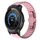 Per Ticwatch E2 22mm cinturino in lega con fibbia a farfalla con vernice a perline (rosa) Per Ticwatch E2 22mm cinturino in lega con fibbia a farfalla con vernice a perline (rosa)